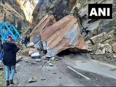 
      
      Traffic disrupted after boulder damages Gangotri National Highway
      
      