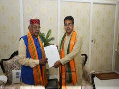 
      
      Tripura CM Manik Saha resigns
      
      