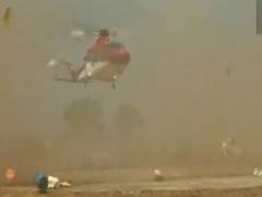 
      
      Helicopter carrying Yediyurappa faces difficulty in landing
      
      