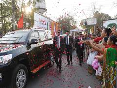
      
      PM Modi receives warm welcome in Guwahati
      
      