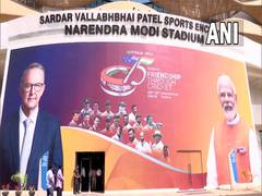 
      
      Preparations underway at Narendra Modi Stadium ahead of 4th Test 
      
      