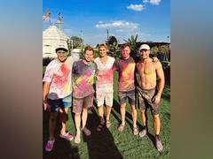 
      
      Australian players celebrate Holi ahead of fourth BGT Test
      
      