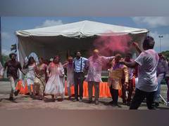 
    Holi celebration at Georgetown Cricket Club
    