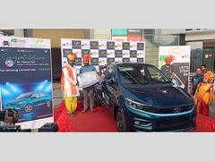 
      
      EFEV Charging Solutions Pvt Ltd gifted EV car
      
      