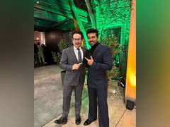 
      
      'RRR' actor Ram Charan meets 'Star Wars' director J J Abrams
      
      