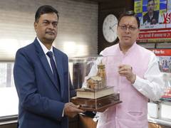 
      
      Uttarakhand CM Dhami meets Union Minister RK Singh
      
      