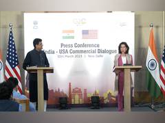 
      
      Indo-US Commercial Dialogue: Raimondo, Goyal hold talks
      
      