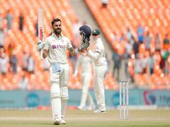 
      
      Kohli's ton put India in command; hosts trail by 8 runs
      
      