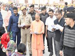 
      
      UP CM Yogi meets people at Janata Darshan in Gorakhpur
      
      