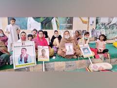 
      
      Pak women activists protest against enforced disappearances 
      
      