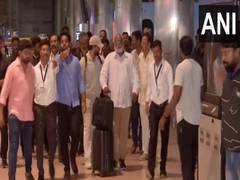 
      
      'RRR' director Rajamouli, composer Keeravani arrive back home
      
      