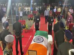 
      
      Chopper crash: Fallen Army officers bade sombre farewell
      
      