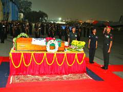
      
      Lt Col VVB Reddy's mortal remains given full military honours
      
      