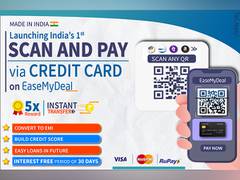 
      
      EaseMyDeal launches India's 1st Scan and Pay via Credit card
      
      