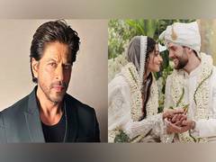 
      
      SRK gives warm hug to newlyweds Alanna Panday, Ivor
      
      