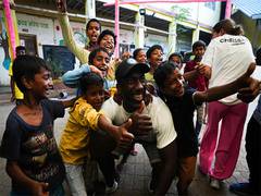 
      
      Chelsea Football Club Legend Hasselbaink visits Mumbai
      
      