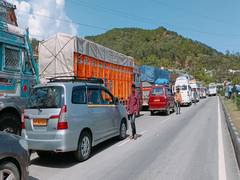 
      
      Jammu-Srinagar highway closed for traffic following landslide
      
      