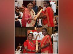 
      
      Singers Usha Barle, Suman Kalyanpur receive Padma Awards
      
      