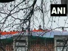 
      
      Indian High Commission in UK raises giant Tricolour
      
      