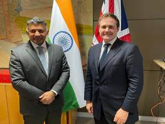 
      
      India, UK hold discussions on security cooperation
      
      