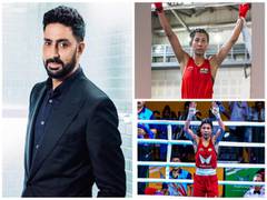 
      
      Abhishek Bachchan hails Nikhat Zareen, Lovlina's golden win
      
      