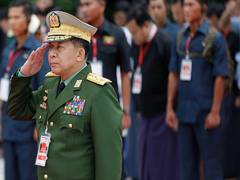 
      
      Myanmar's Junta showcase grand display of forces 
      
      