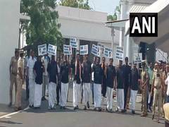 
      
      Congress protests over Rahul's disqualification as MP
      
      