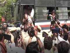 
      
      Indian Youth Congress workers protest
      
      