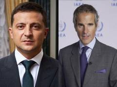
      
      Zelenskyy, IAEA Chief Grossi discuss safety of Zaporizhzhia
      
      
