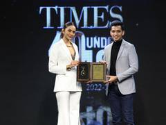 
      
      Srinidhi Moodalagiri felicitated at Times 40 Under 40
      
      