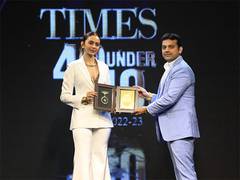 
      
      Karan Bhargava felicitated at Times 40 Under 40
      
      