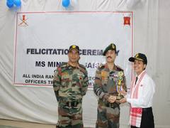 
      
      Spear Corps Warriors felicitates Minerva Jaishy for securing AIR1
      
      