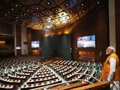 
      
      PM Modi makes surprise visit to New Parliament Building
      
      