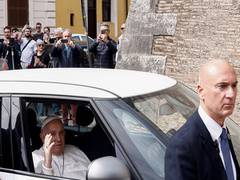 
      
      Pope Francis returns home from hospital
      
      