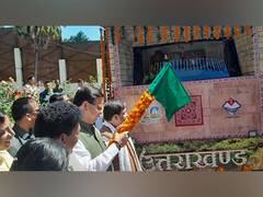 
      
      Uttarakhand: CM Dhami flags off 'Manaskhand' tableau
      
      