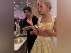 
      
      Shah Rukh Khan enjoys paan in new viral video from NMACC gala
      
      