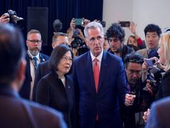 
      
      China vows 'resolute, effective' response to US-Taiwan meeting
      
      