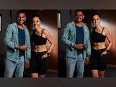 
      
      Taapsee Pannu flaunts washboard abs in new pictures
      
      