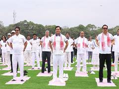
      
      Tripura CM Manik Saha attends Yoga Mahotsav on World Health Day
      
      