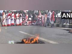 
      
      Jharkhand: Tribals protest against burning of religious flag
      
      