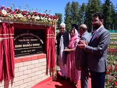 
      
      J-K LG Sinha inaugurates Tulip Garden in Jammu
      
      
