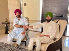 
      
      Punjab: Navjot Singh Sidhu meets Congress MLA Sukhpal Singh Khair
      
      