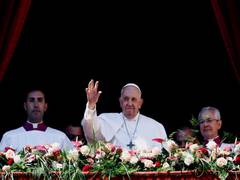 
      
      Pope Francis urges peace in Ukraine, decries Middle East violence
      
      