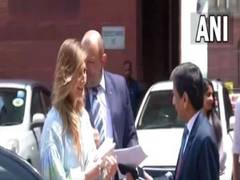 
      
      Ukraine's first Deputy Foreign Minister arrives at MEA for talks
      
      