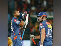 
      
      Pooran, Stoinis' fifties power LSG to one-wicket win over RCB
      
      