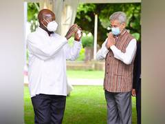 
    Jaishankar meets Uganda's President, congratulates on NAM chair
    