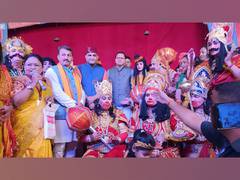 
      
      Uttarakhand CM attends Ramlila performed by women in Haldwani
      
      