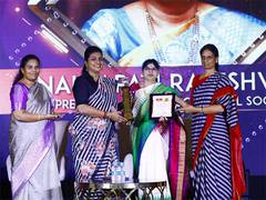 
      
      Nallapati Rajeshwari receives hmtv Naari Puraskar
      
      
