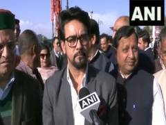 
      
      Anurag Thakur takes 'Maha thug bandhan' jibe at oppn parties
      
      