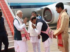 
      
      PM Modi arrives in Assam, to dedicate Rs 14,300 cr projects today
      
      